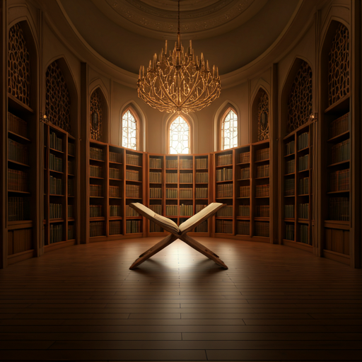 A modern Islamic library.