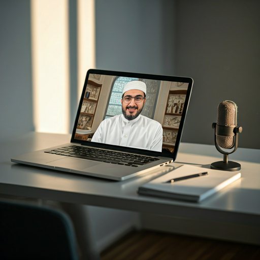 A calm study desk for learning Arabic foundations.