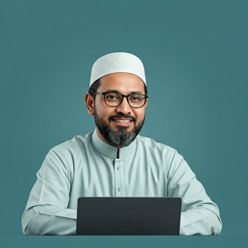 A teacher guiding Quranic recitation.
